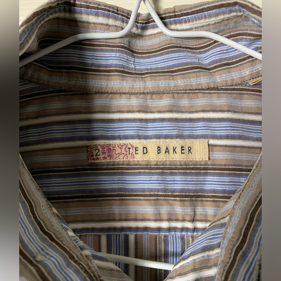 Ted Baker | Crinkle Seersucker Dress Shirt - Men’s Small - Picture 6 of 10